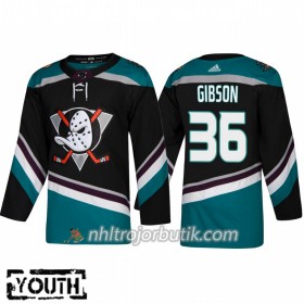 Barn Ishockey Anaheim Ducks Tröja John Gibson 36 Alternate Adidas 2018-19 Authentic